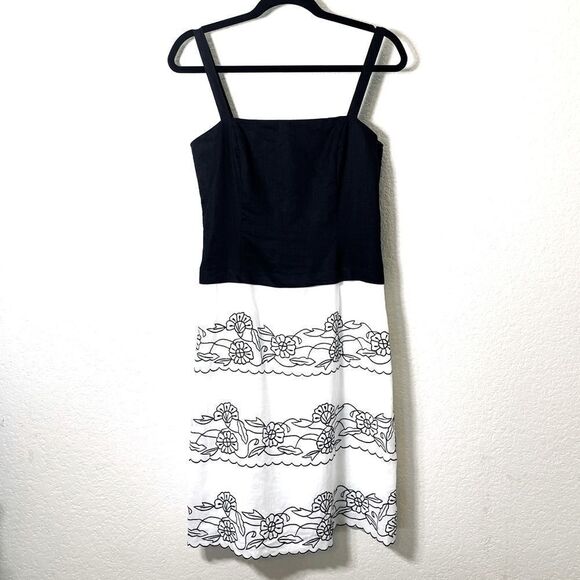 Nikki Valenti 100% Irish Linen Embroidered Dress - Picture 1 of 10